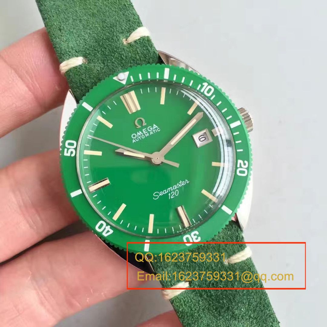 【台湾 Factory  top 复刻手表】OMEGAOMEGA Seamaster 复古系列120绿盘 wrist watch  / M275