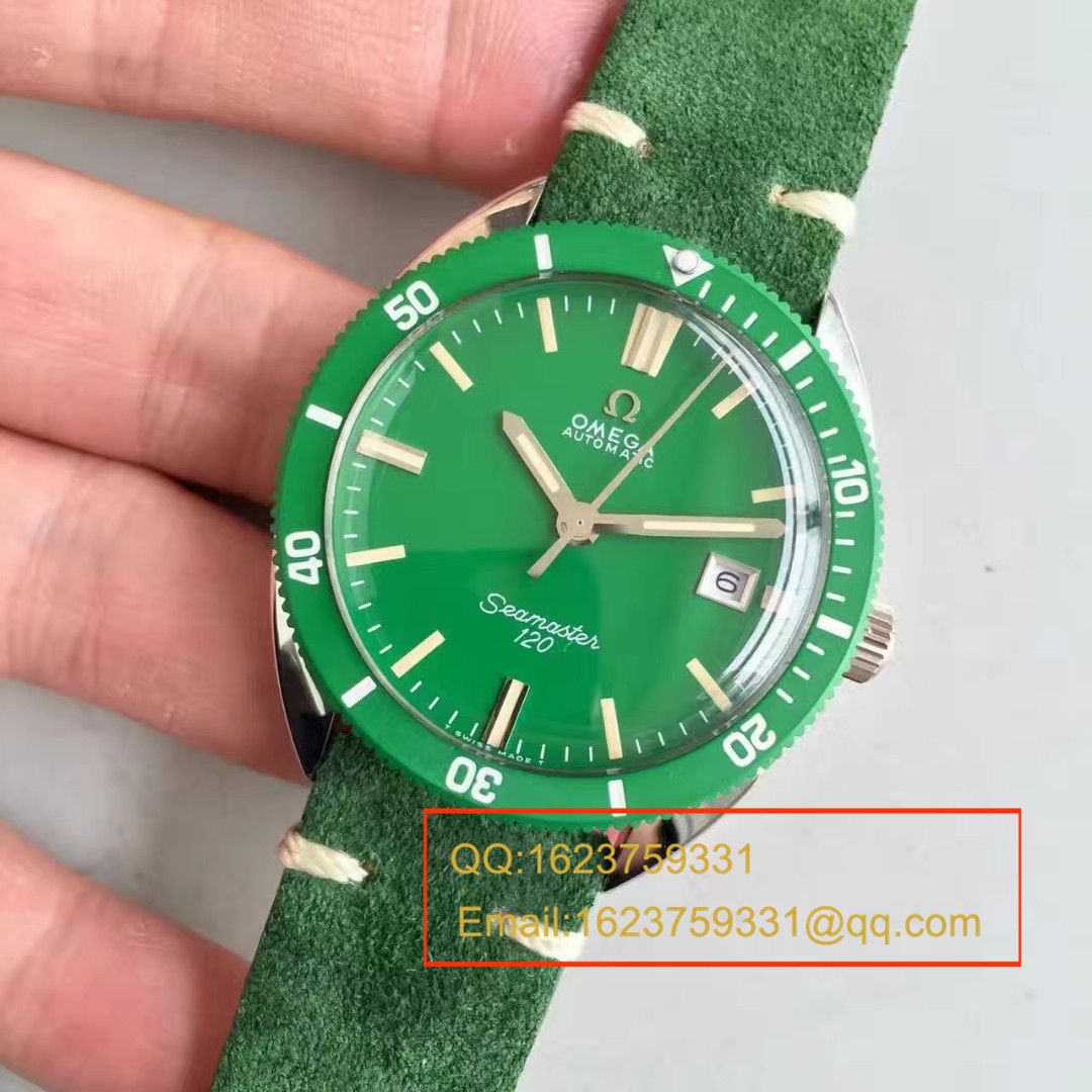 【台湾 Factory  top 复刻手表】OMEGAOMEGA Seamaster 复古系列120绿盘 wrist watch  / M275