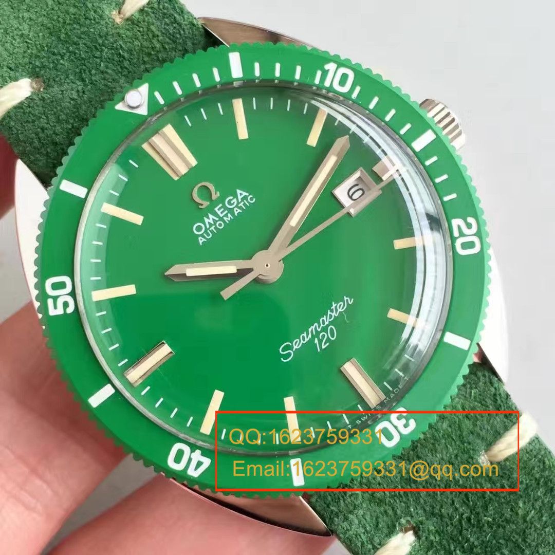 【台湾 Factory  top 复刻手表】OMEGAOMEGA Seamaster 复古系列120绿盘 wrist watch  / M275