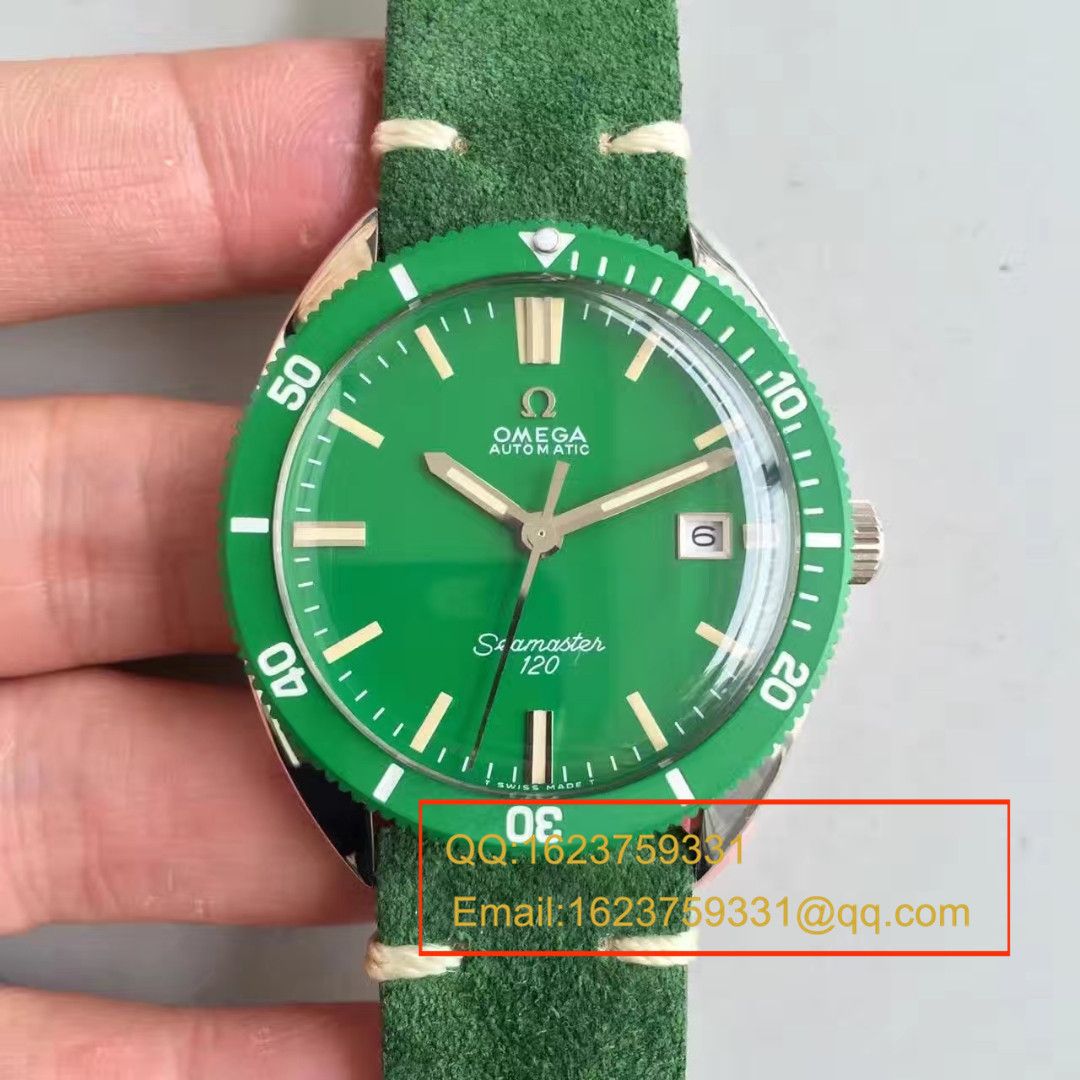 【台湾 Factory  top 复刻手表】OMEGAOMEGA Seamaster 复古系列120绿盘 wrist watch  / M275