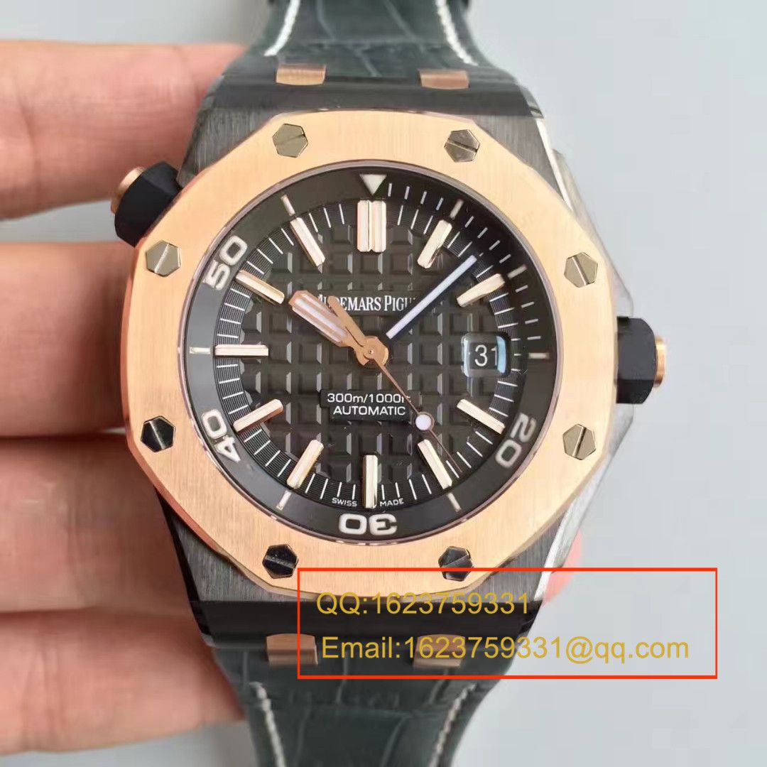 【JF Factory 一比一高仿手表】APAudemars Piguet 皇家橡树15703系列 马会女皇杯男表《真皮 watchband  》 / APBF094B