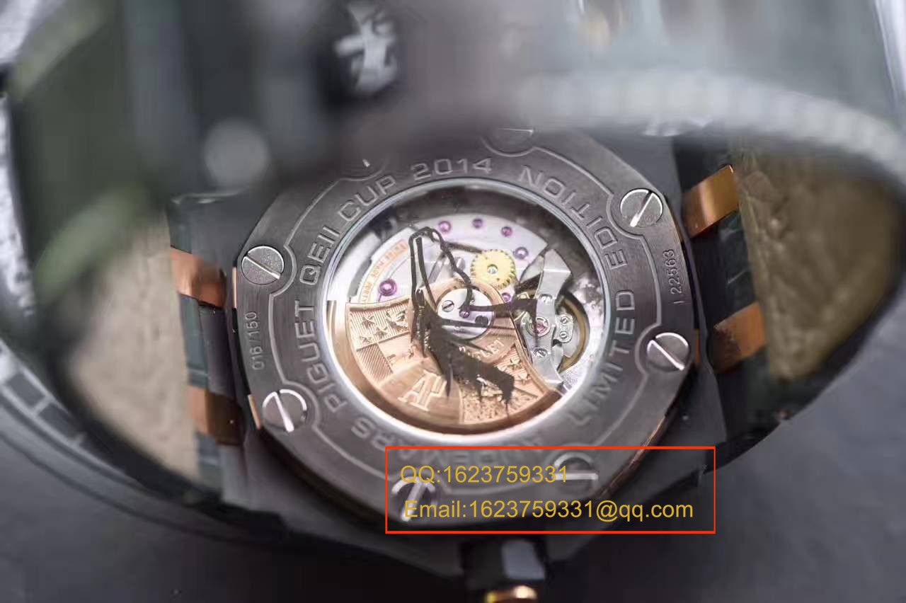 【JF Factory 一比一高仿手表】APAudemars Piguet 皇家橡树15703系列 马会女皇杯男表《真皮 watchband  》 / APBF094B