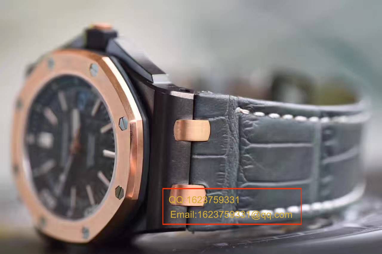 【JF Factory 一比一高仿手表】APAudemars Piguet 皇家橡树15703系列 马会女皇杯男表《真皮 watchband  》 / APBF094B