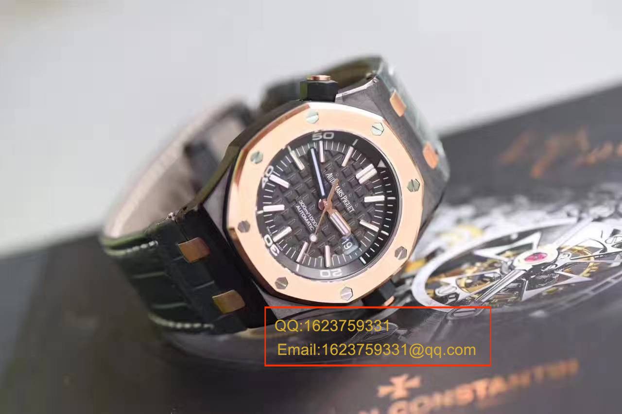 【JF Factory 一比一高仿手表】APAudemars Piguet 皇家橡树15703系列 马会女皇杯男表《真皮 watchband  》 / APBF094B