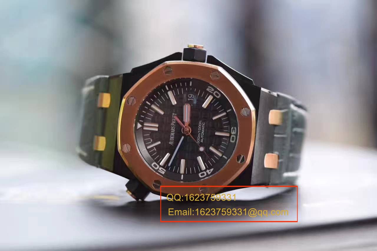 【JF Factory 一比一高仿手表】APAudemars Piguet 皇家橡树15703系列 马会女皇杯男表《真皮 watchband  》 / APBF094B