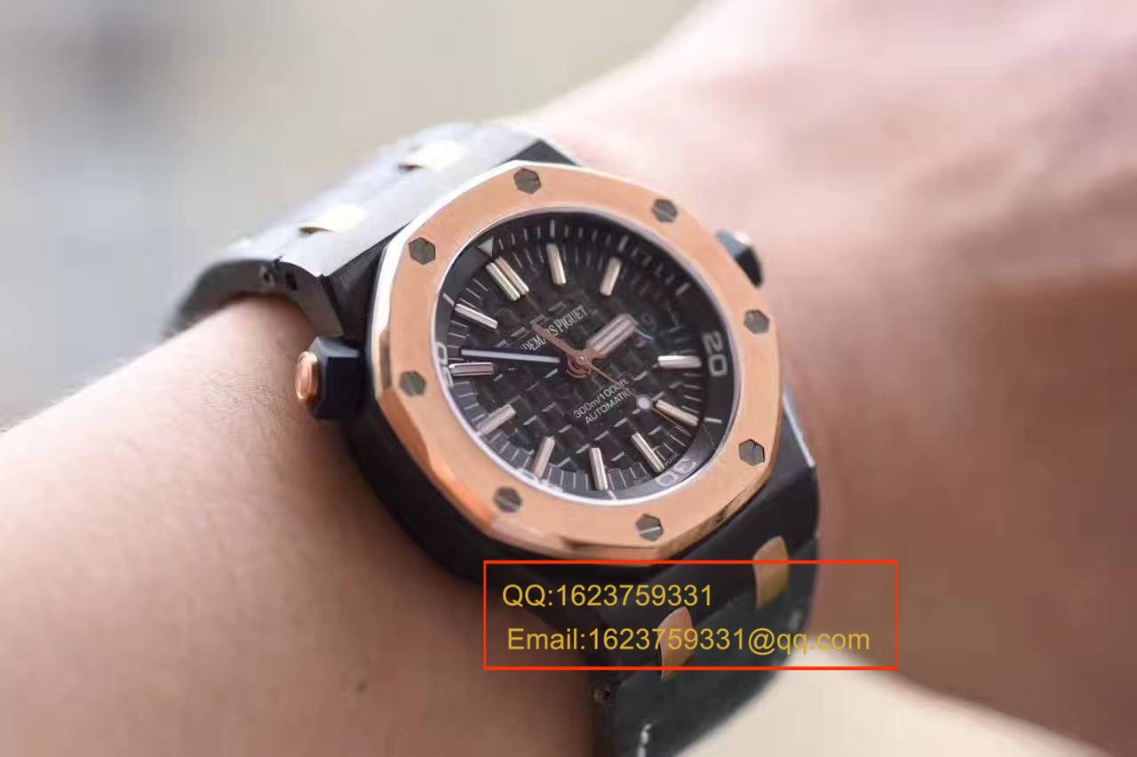 【JF Factory 一比一高仿手表】APAudemars Piguet 皇家橡树15703系列 马会女皇杯男表《真皮 watchband  》 / APBF094B