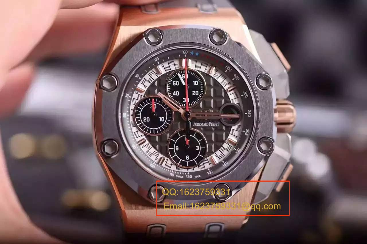 【独家 Video analysis JF Factory 一比一复刻高仿手表】Audemars Piguet 舒马赫限量版26568OM.OO.A004CA.01男表 / JF AP 26568OM