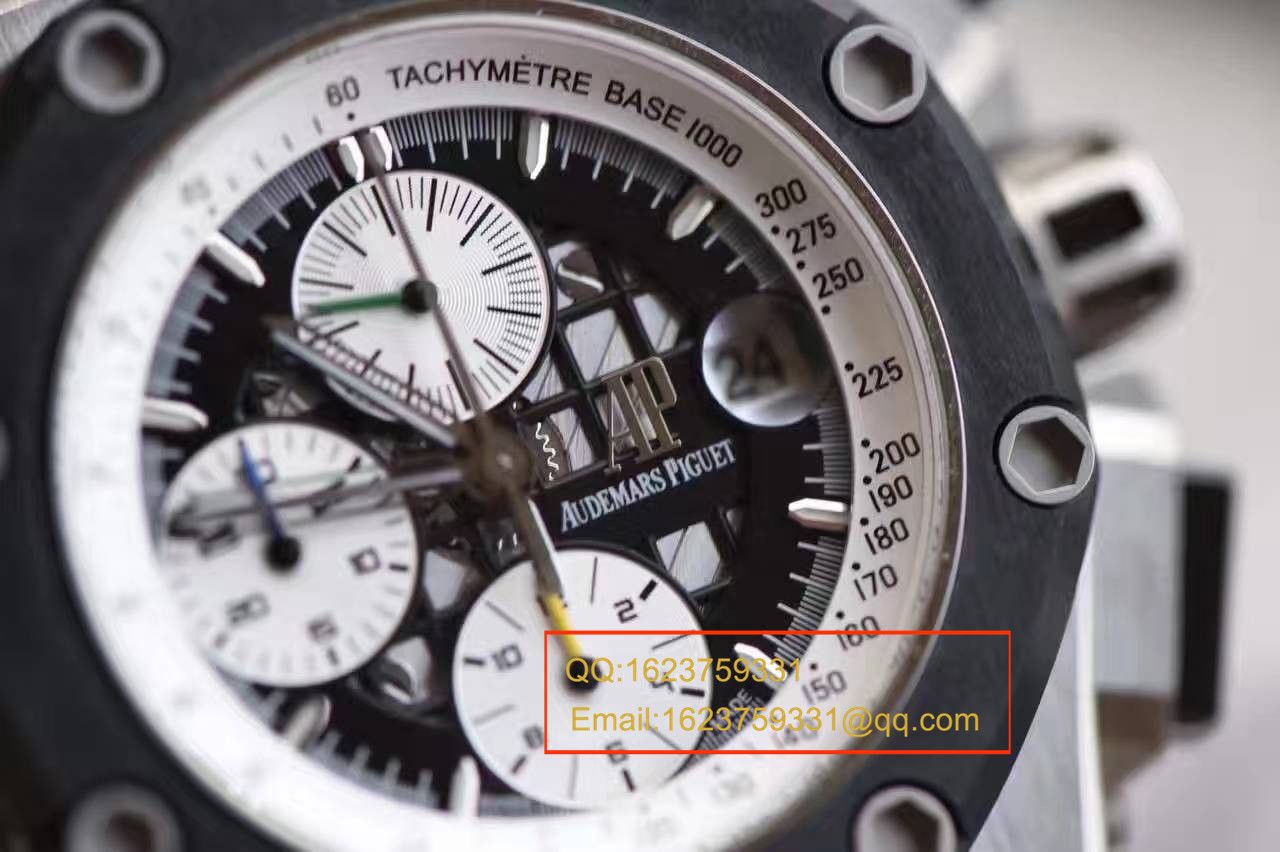 【独家视频测评JF Factory 1:1超A高仿手表】Audemars Piguet BR2 Royal Oak Offshore 系列26078IO.OO.D001VS.01男表 / JF AP CE26078IO