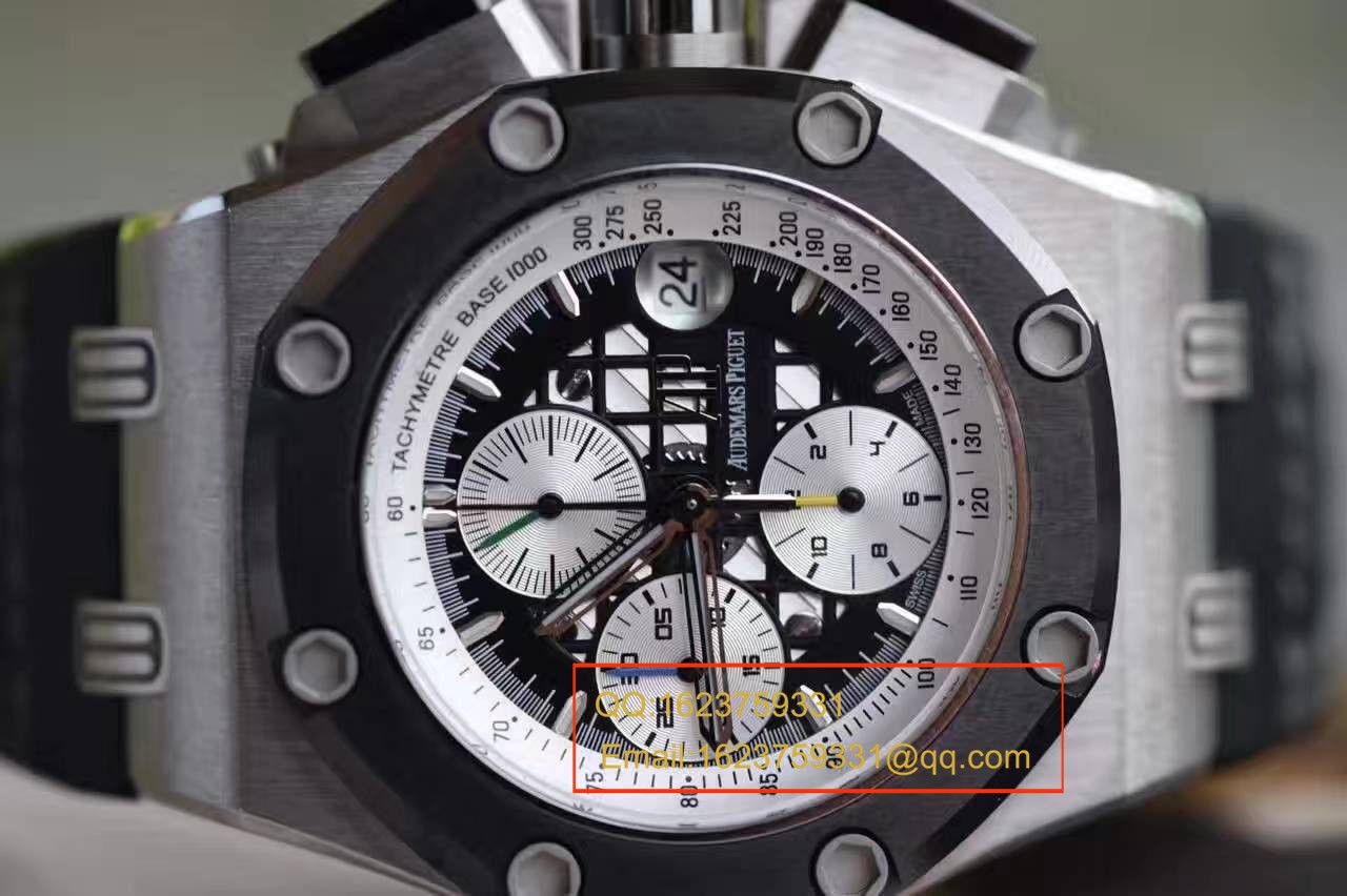 【独家视频测评JF Factory 1:1超A高仿手表】Audemars Piguet BR2 Royal Oak Offshore 系列26078IO.OO.D001VS.01男表 / JF AP CE26078IO