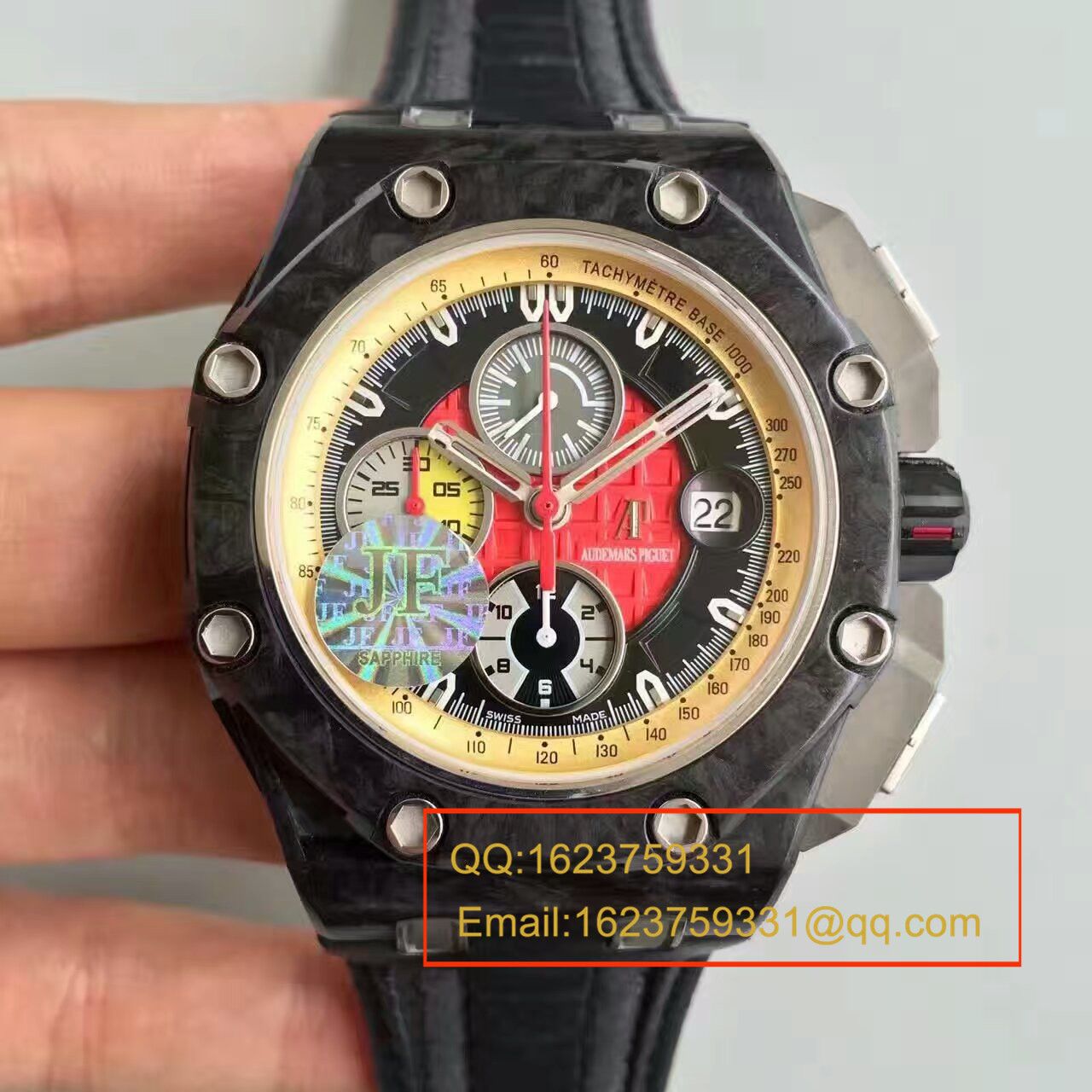 【 Video analysis JF Factory 1:1超A高仿手表】Audemars Piguet 格兰披治大奖赛限定版26290IO.OO.A001VE.01机械 wrist watch  / AP041