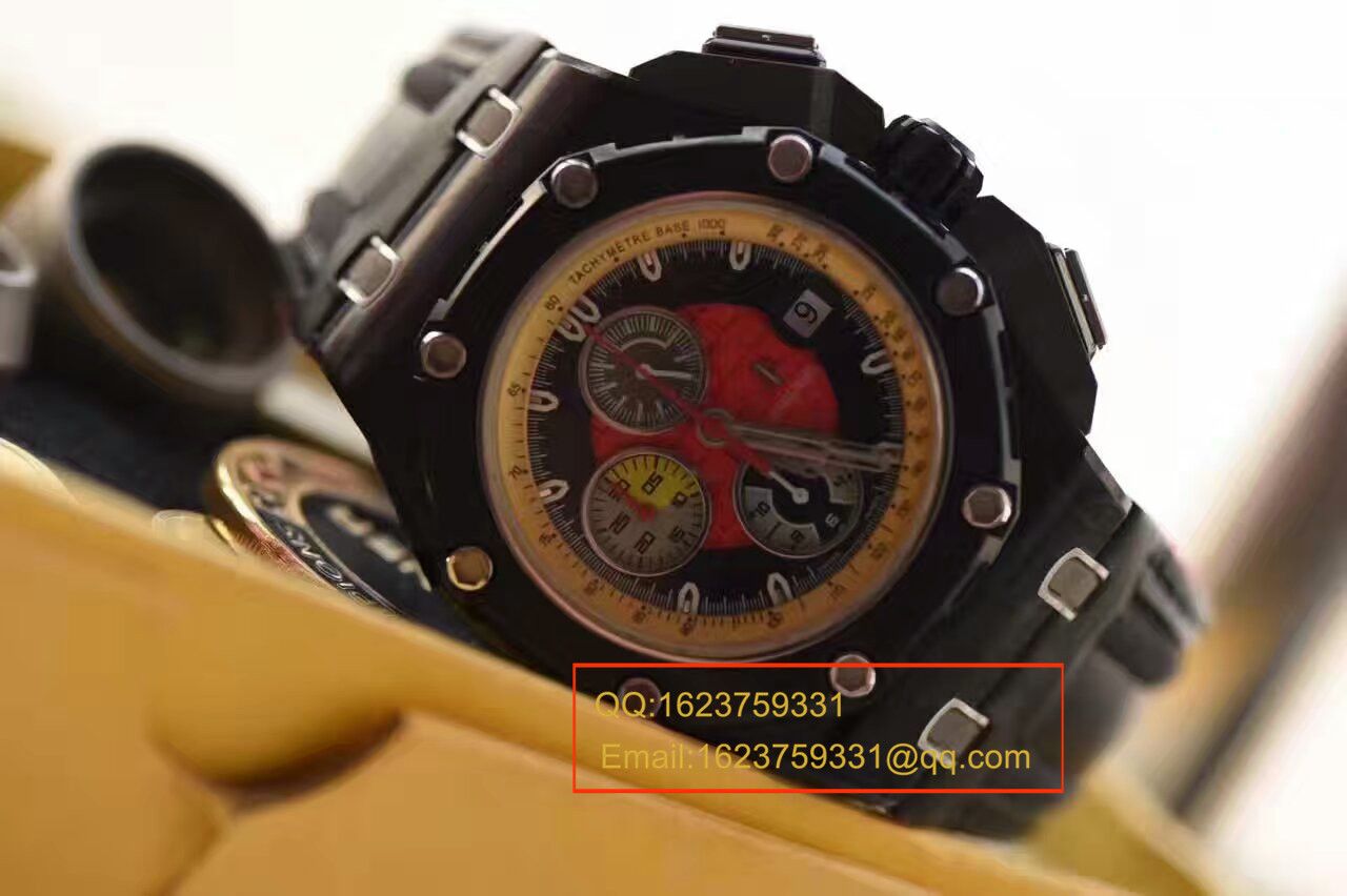 【 Video analysis JF Factory 1:1超A高仿手表】Audemars Piguet 格兰披治大奖赛限定版26290IO.OO.A001VE.01机械 wrist watch  / AP041