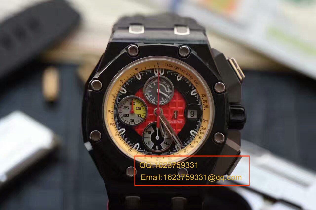 【 Video analysis JF Factory 1:1超A高仿手表】Audemars Piguet 格兰披治大奖赛限定版26290IO.OO.A001VE.01机械 wrist watch  / AP041