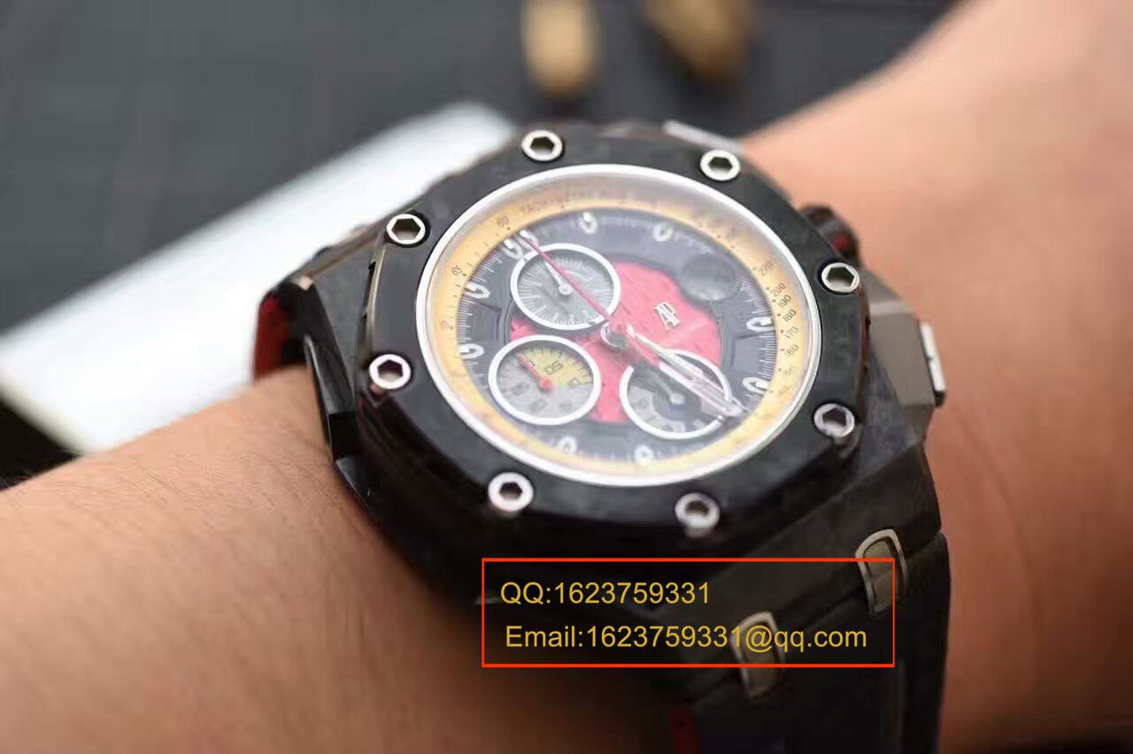 【 Video analysis JF Factory 1:1超A高仿手表】Audemars Piguet 格兰披治大奖赛限定版26290IO.OO.A001VE.01机械 wrist watch  / AP041