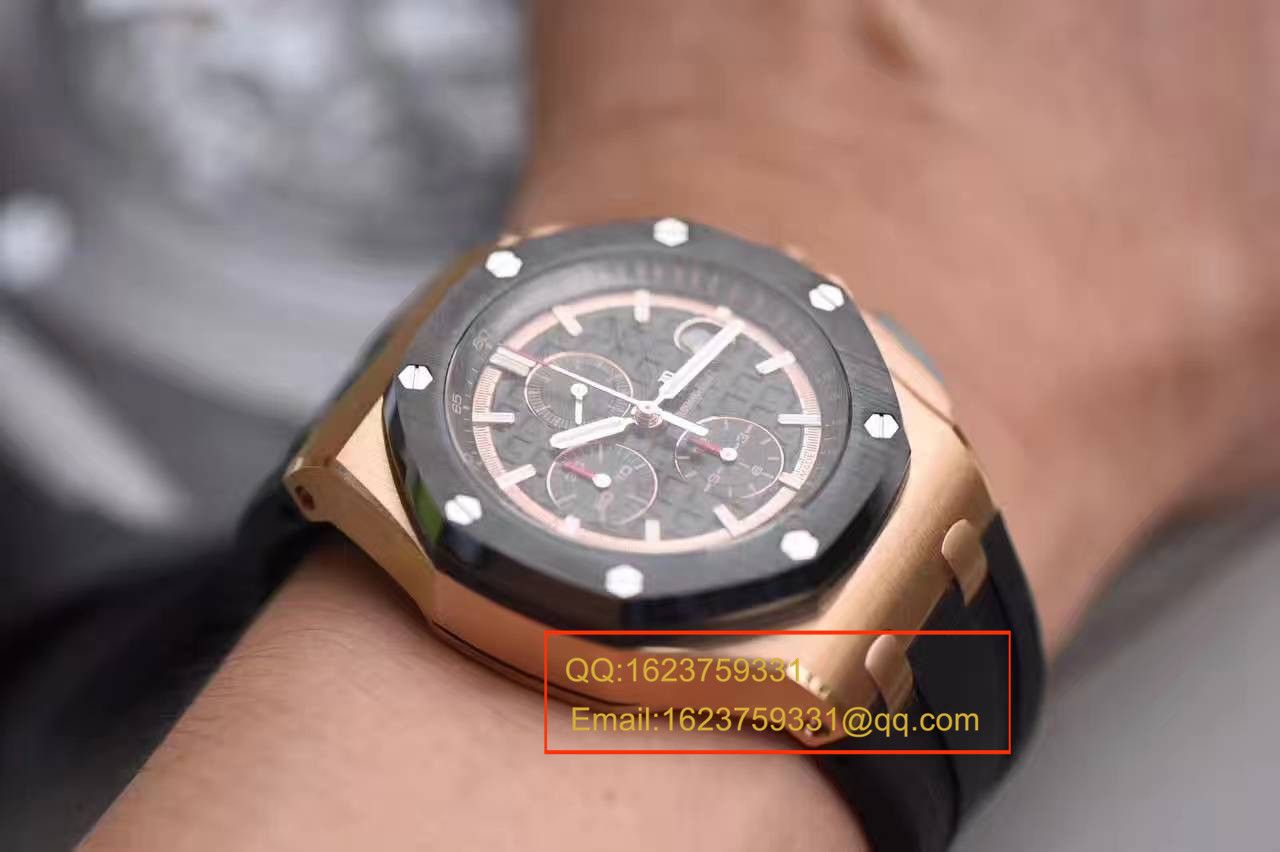 【 Video analysis JF Factory 一比一高精仿手表】Audemars Piguet  Royal Oak Offshore 系列26401RO.OO.A002CA.02 wrist watch  / AP109