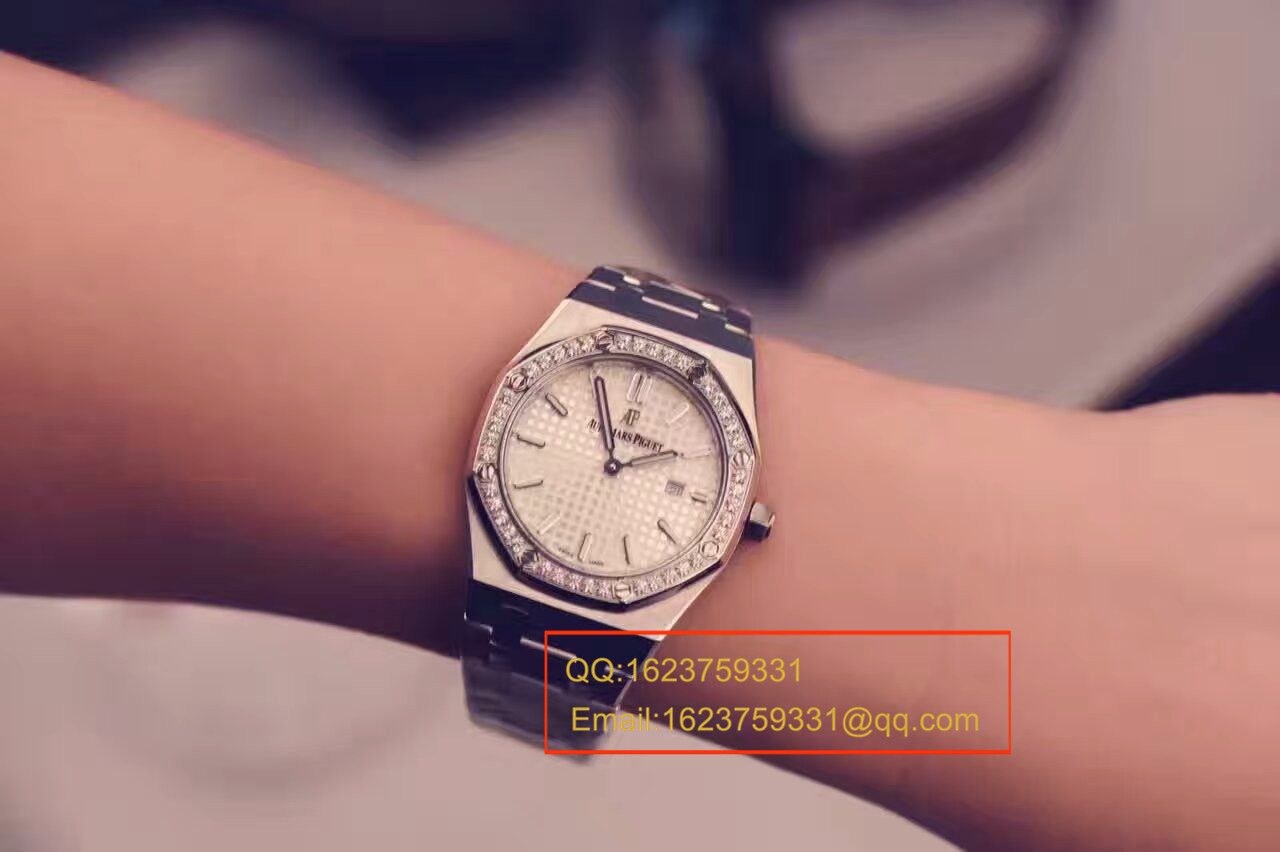 【视频解析1:1复刻高仿手表】Audemars Piguet 皇家橡树系列67651ST.ZZ.1261ST.01女装石英 Movement  / APAD089