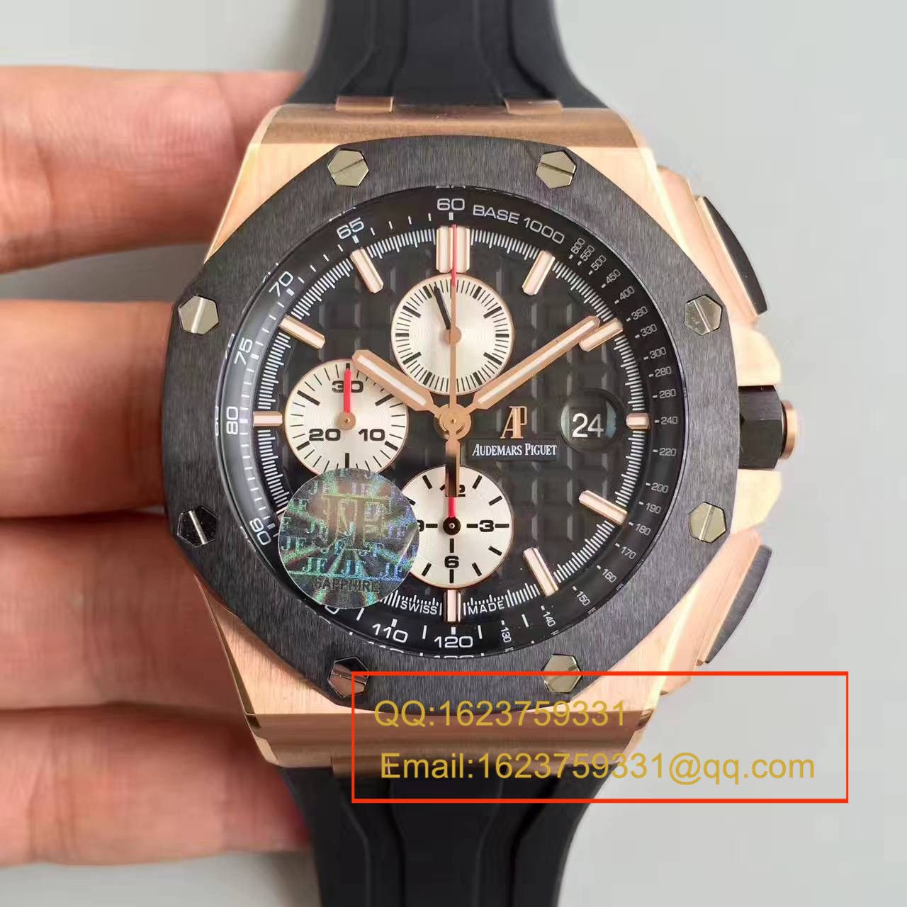 【 Video analysis JF Factory 一比一高精仿手表】Audemars Piguet 皇家橡树大熊猫金壳26401RO.OO.A002CA.01男表 / JF AP CF26401RO