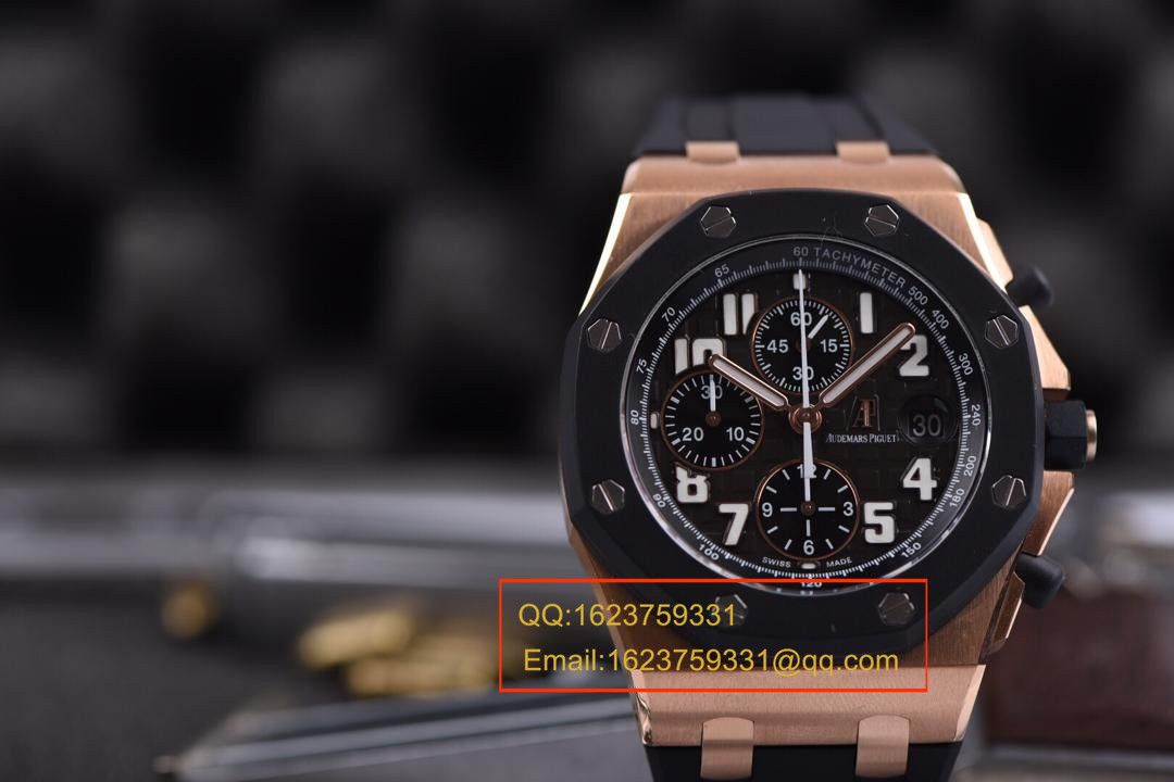 【实拍图鉴赏】JF Factory 超A1:1高仿手表之Audemars Piguet  Royal Oak Offshore 系列25940OK.OO.D002CA.02男表 / JF AP CD25940OK