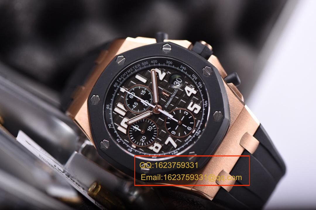 【实拍图鉴赏】JF Factory 超A1:1高仿手表之Audemars Piguet  Royal Oak Offshore 系列25940OK.OO.D002CA.02男表 / JF AP CD25940OK