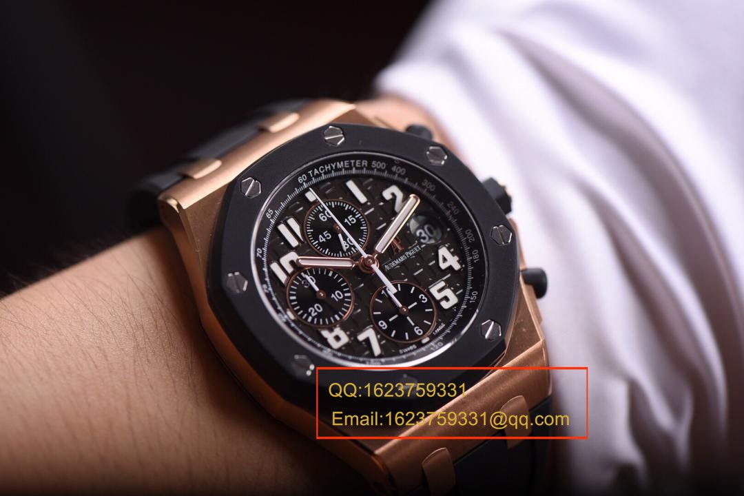【实拍图鉴赏】JF Factory 超A1:1高仿手表之Audemars Piguet  Royal Oak Offshore 系列25940OK.OO.D002CA.02男表 / JF AP CD25940OK