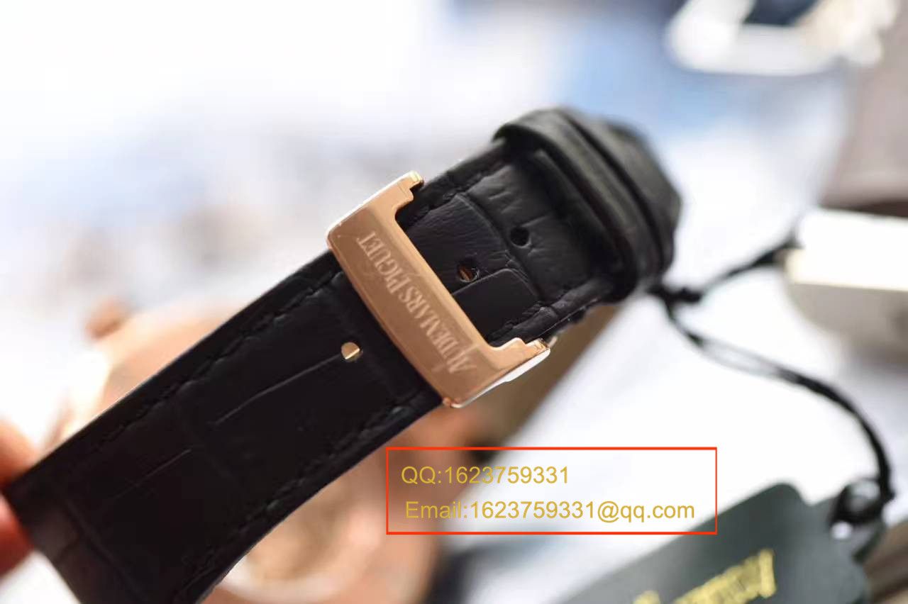 【JF Factory 1:1复刻高仿手表】Audemars Piguet 皇家橡树系列15400OR.OO.D002CR.01 wrist watch 《真皮 watchband  款》 / AP015
