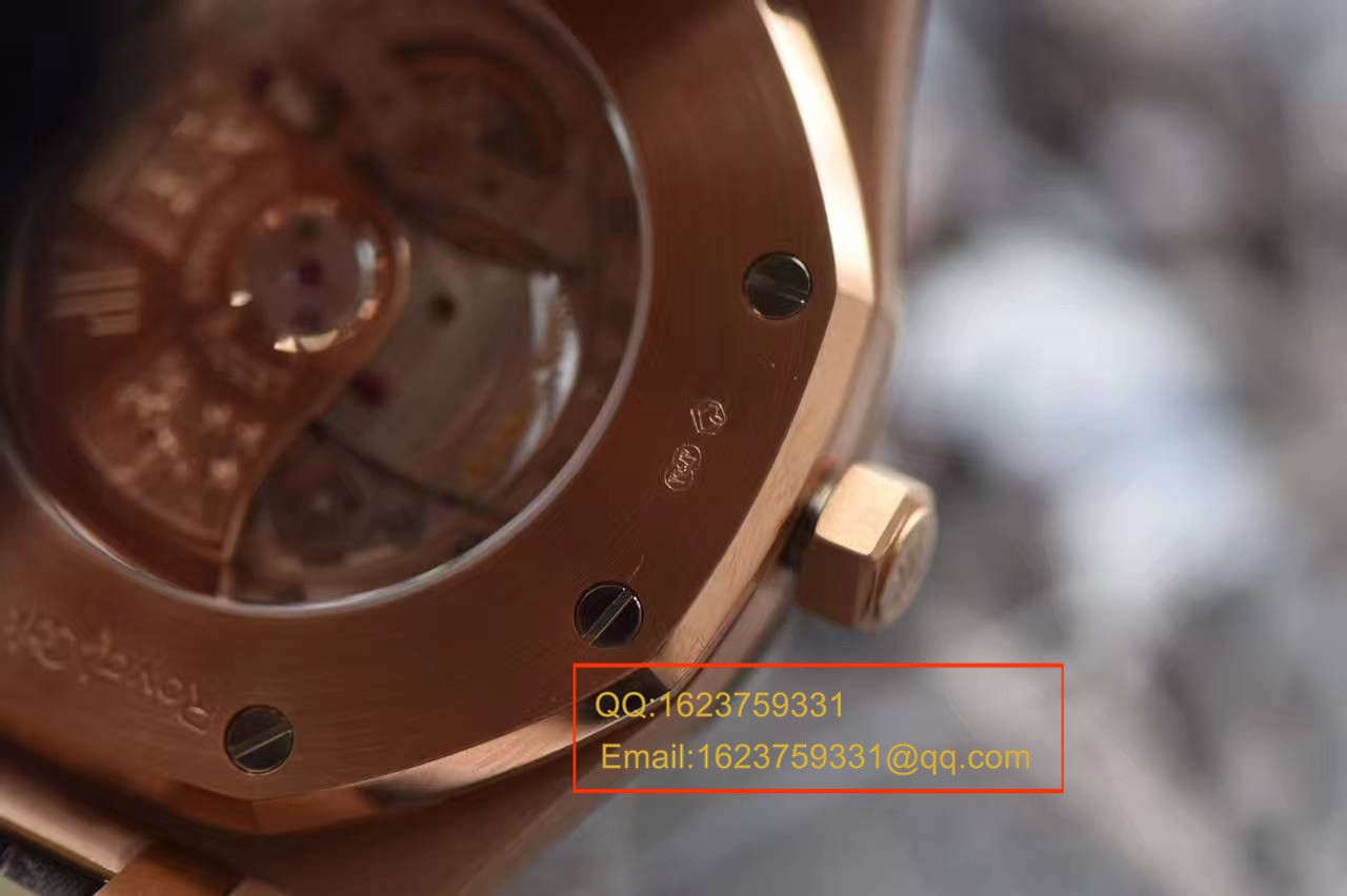 【JF Factory 1:1复刻高仿手表】Audemars Piguet 皇家橡树系列15400OR.OO.D002CR.01 wrist watch 《真皮 watchband  款》 / AP015
