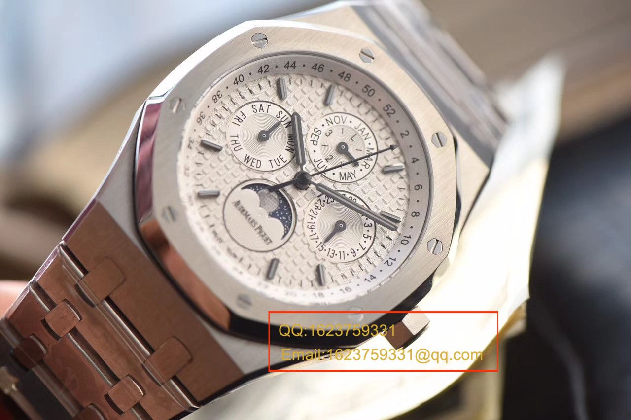 【JF Factory 一比一超A精仿手表】Audemars Piguet 皇家橡树系列26574ST.OO.1220ST.01月相 wrist watch  / APBB128