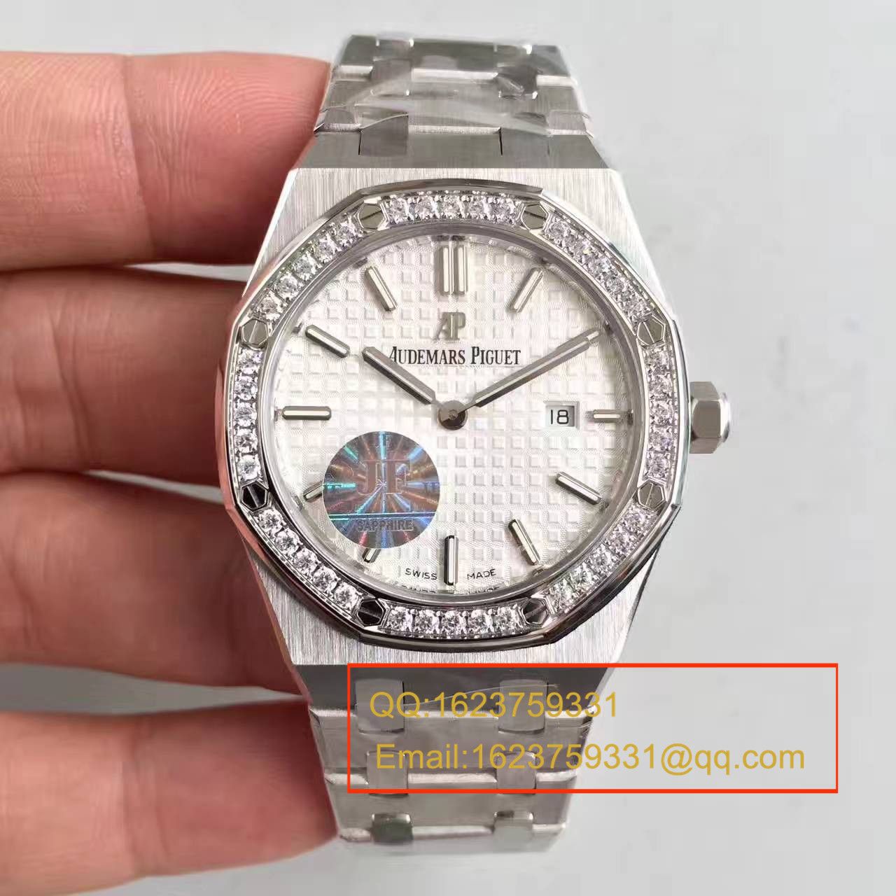 【JF Factory 1:1超A高仿手表】Audemars Piguet 皇家橡树系列 67650OR.OO.1261OR.01石英女士 wrist watch  / AP126