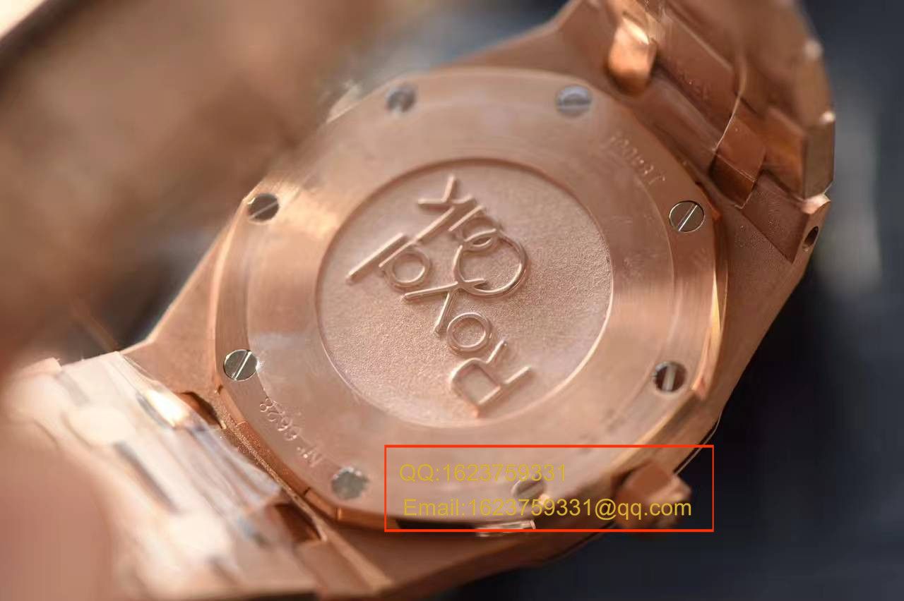 【JF Factory 1:1超A高仿手表】Audemars Piguet 皇家橡树系列 67650OR.OO.1261OR.01石英女士 wrist watch  / AP126