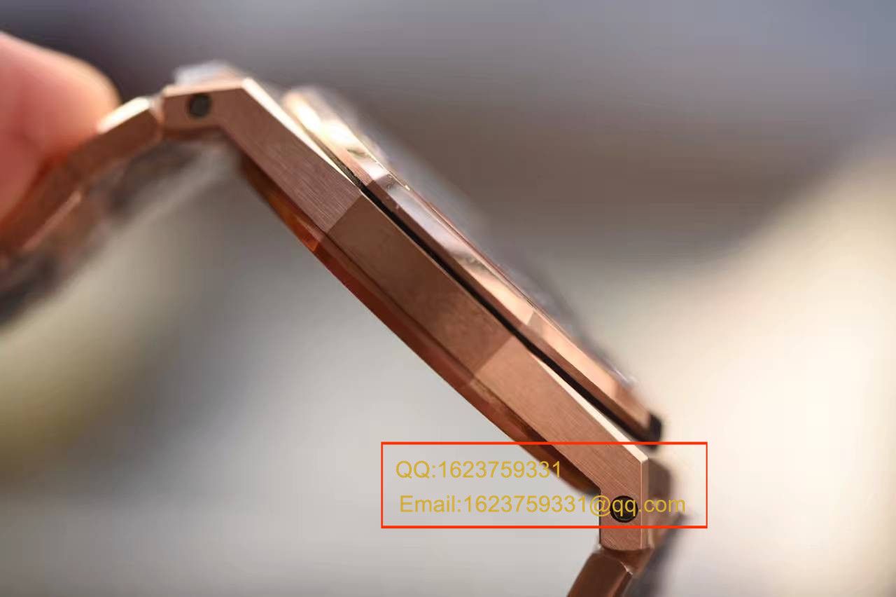 【JF Factory 1:1超A高仿手表】Audemars Piguet 皇家橡树系列 67650OR.OO.1261OR.01石英女士 wrist watch  / AP126