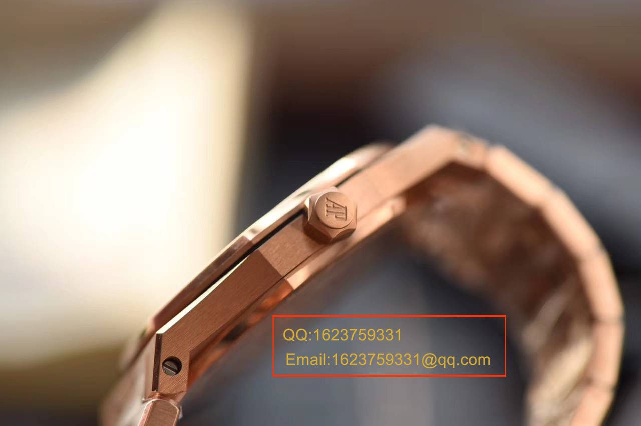 【JF Factory 1:1超A高仿手表】Audemars Piguet 皇家橡树系列 67650OR.OO.1261OR.01石英女士 wrist watch  / AP126