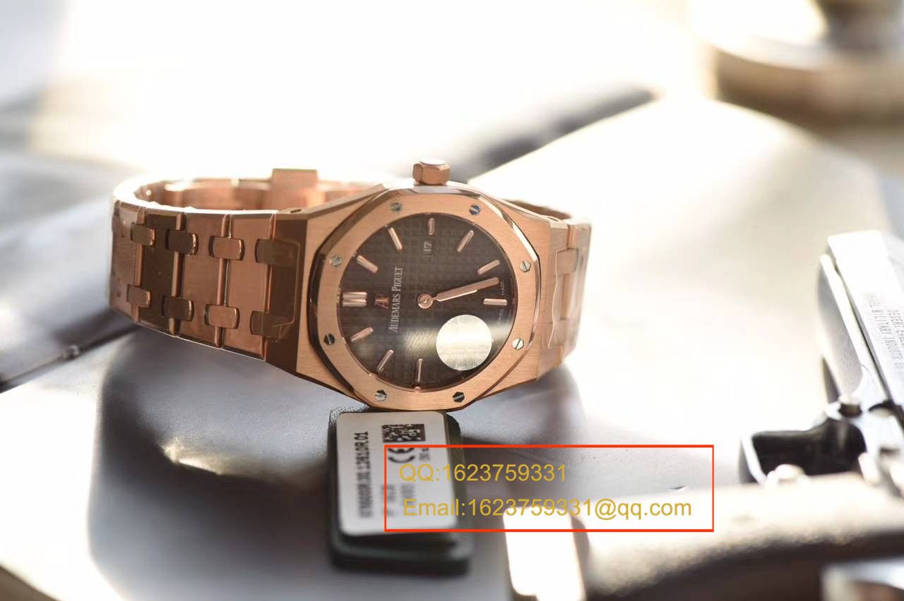 【JF Factory 1:1超A高仿手表】Audemars Piguet 皇家橡树系列 67650OR.OO.1261OR.01石英女士 wrist watch  / AP126