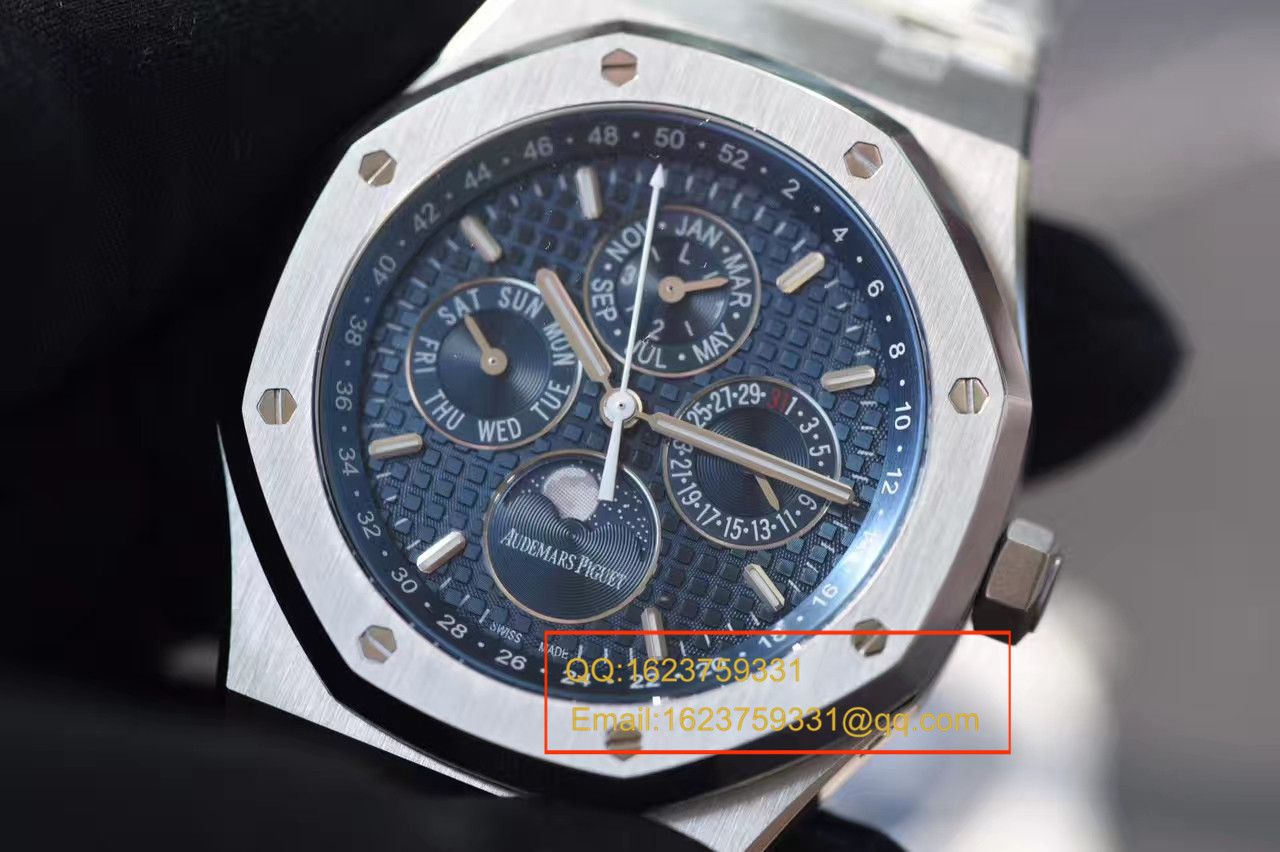 【JF Factory 一比一超A高仿手表】Audemars Piguet 皇家橡树万年历系列26574ST.OO.1220ST.02 wrist watch  / AP124