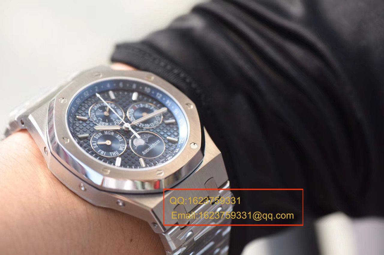 【JF Factory 一比一超A高仿手表】Audemars Piguet 皇家橡树万年历系列26574ST.OO.1220ST.02 wrist watch  / AP124