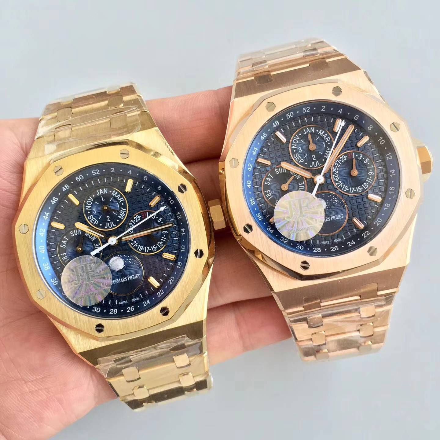 【JF Factory 一比一超A高仿手表】Audemars Piguet 皇家橡树万年历系列26574ST.OO.1220ST.02 wrist watch  / AP124