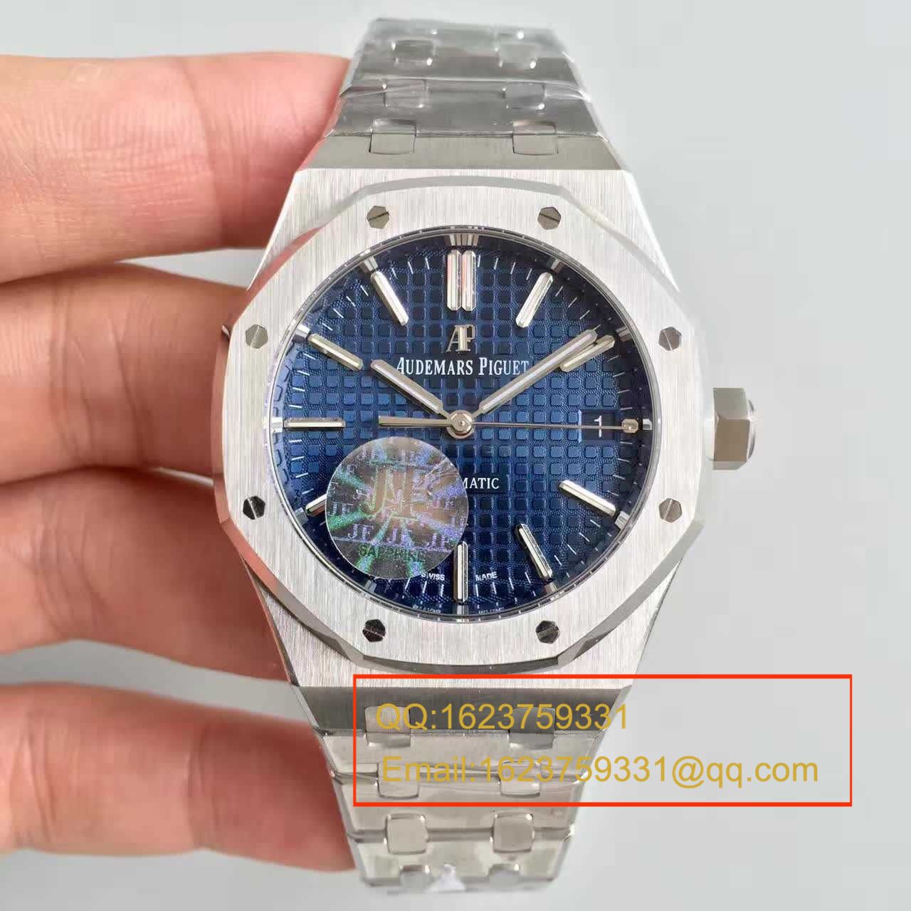 【JF Factory 一比一高精仿手表】APAudemars Piguet 皇家橡树系列15400ST.OO.1220ST.03男表 / AP024B