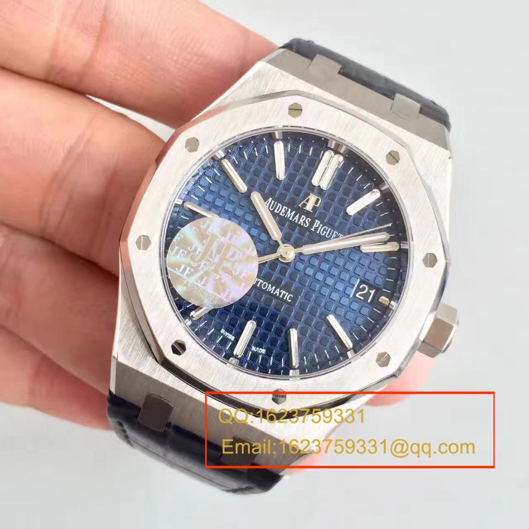 【JF Factory 一比一高精仿手表】APAudemars Piguet 皇家橡树系列15400ST.OO.1220ST.03男表 / AP024B