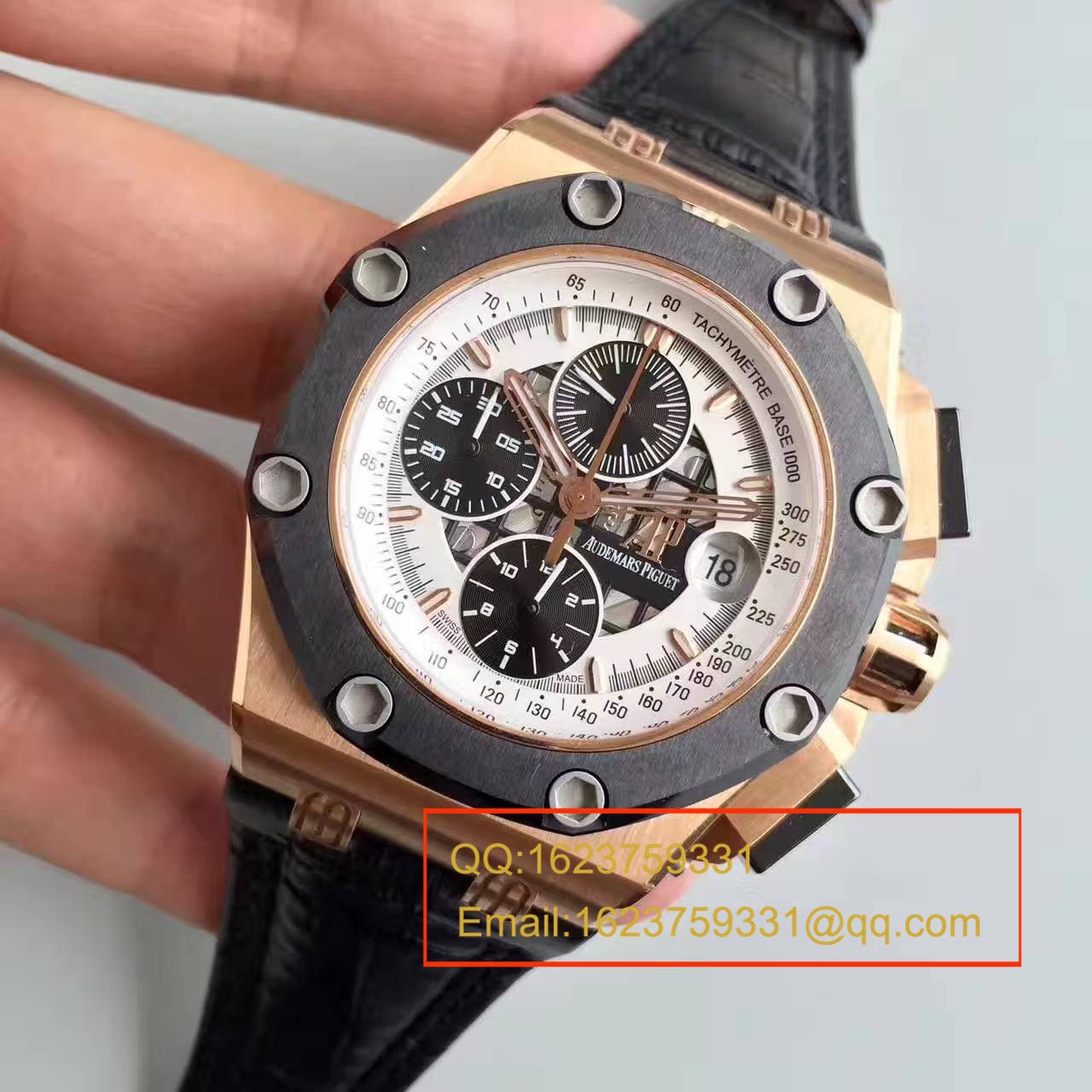 【JF Factory 超A高精仿手表】Audemars Piguet  Royal Oak Offshore 系列26078RO.OO.D002CR.01 wrist watch  / AP073