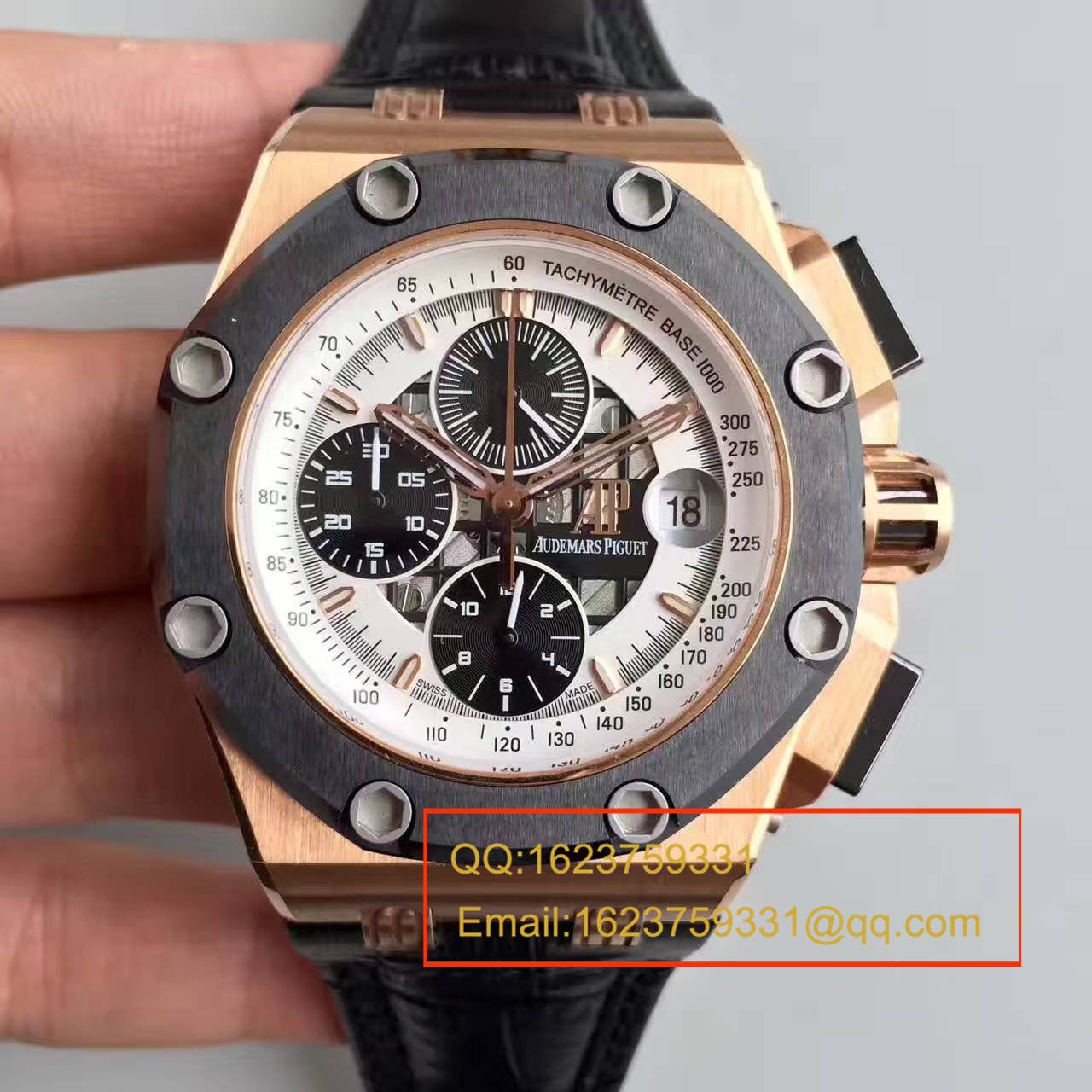 【JF Factory 超A高精仿手表】Audemars Piguet  Royal Oak Offshore 系列26078RO.OO.D002CR.01 wrist watch  / AP073