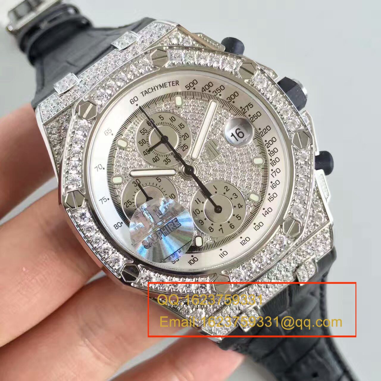 【JF Factory 超A高精仿手表】Audemars Piguet 满天星 Royal Oak Offshore 系列26067BC.ZZ.D002CR.01 wrist watch  / AP055