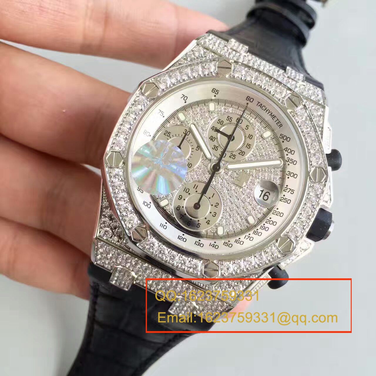 【JF Factory 超A高精仿手表】Audemars Piguet 满天星 Royal Oak Offshore 系列26067BC.ZZ.D002CR.01 wrist watch  / AP055
