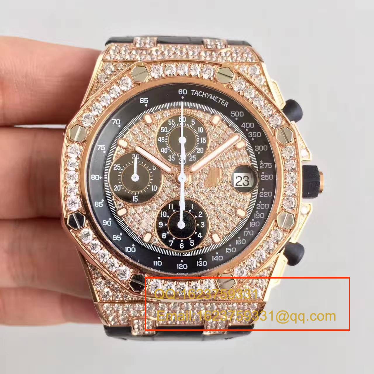 【JF Factory 超A高精仿手表】Audemars Piguet 满天星 Royal Oak Offshore 系列26067BC.ZZ.D002CR.01 wrist watch  / AP055