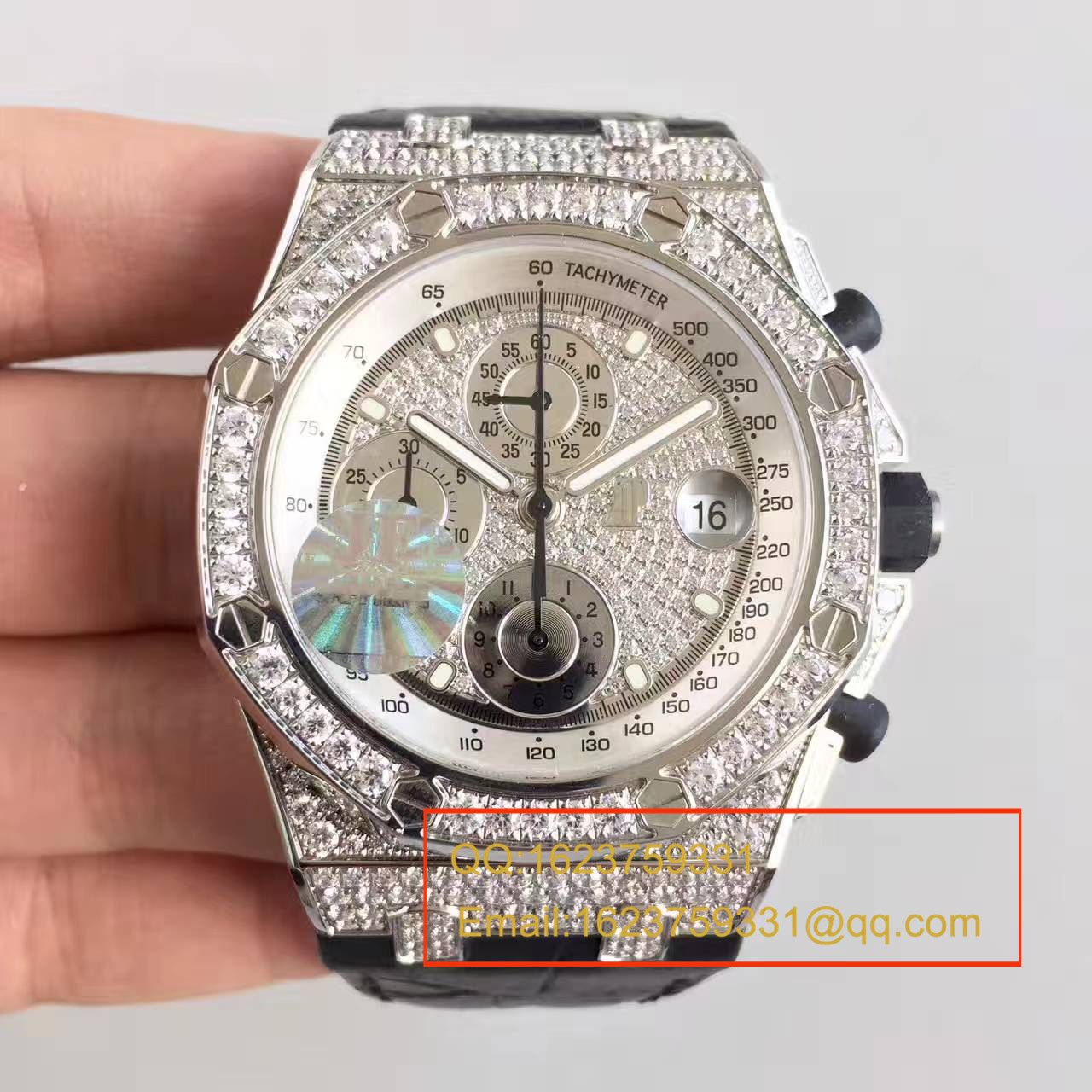 【JF Factory 超A高精仿手表】Audemars Piguet 满天星 Royal Oak Offshore 系列26067BC.ZZ.D002CR.01 wrist watch  / AP055