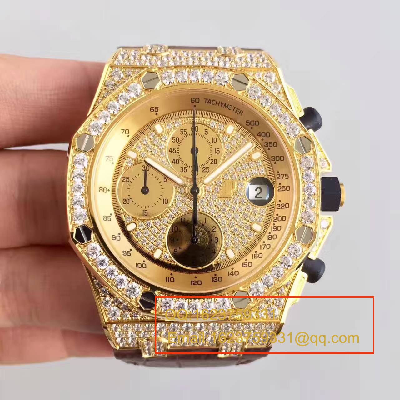 【JF Factory 一比一复刻高仿手表】Audemars Piguet 满天星 Royal Oak Offshore 系列26067OR.ZZ.D002CR.01机械 wrist watch  / AP054