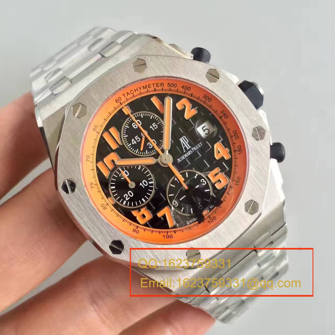 【JF Factory 超A一比一高仿手表】Audemars Piguet  Royal Oak Offshore 系列橙色火焰26170ST.OO.D101CR.01 wrist watch  / AP048