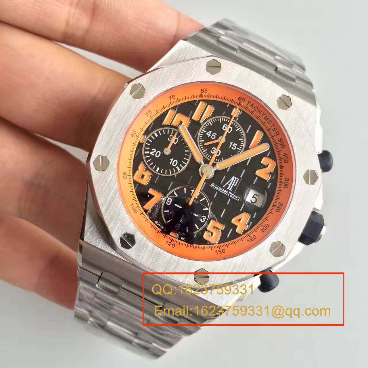 【JF Factory 超A一比一高仿手表】Audemars Piguet  Royal Oak Offshore 系列橙色火焰26170ST.OO.D101CR.01 wrist watch  / AP048