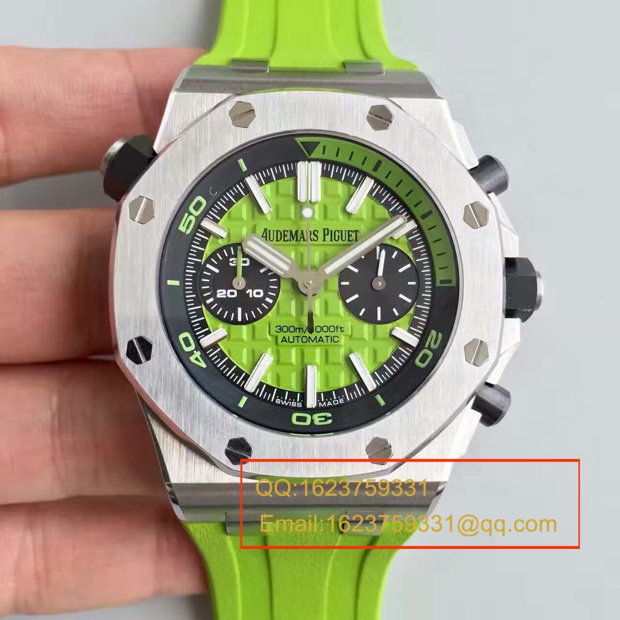 【JF Factory 一比一复刻高仿手表】Audemars Piguet  Royal Oak Offshore 系列26703ST.OO.A038CA.01《青苹果》男士机械手表 / AP026