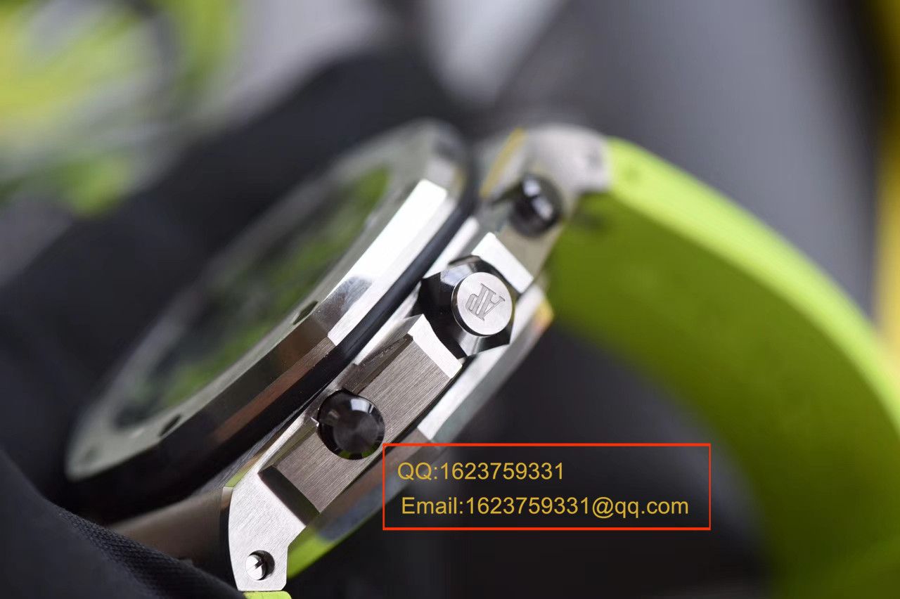 【JF Factory 一比一复刻高仿手表】Audemars Piguet  Royal Oak Offshore 系列26703ST.OO.A038CA.01《青苹果》男士机械手表 / AP026