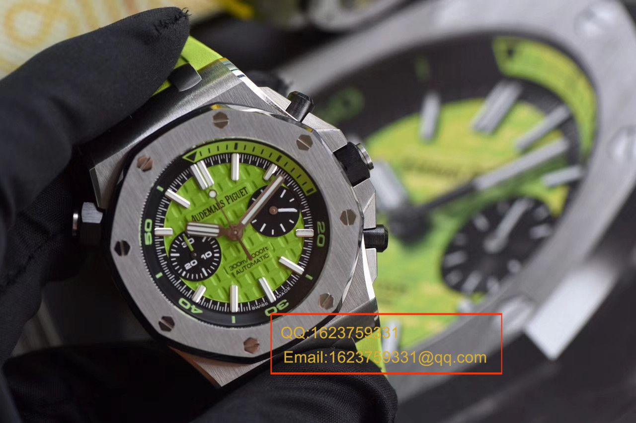 【JF Factory 一比一复刻高仿手表】Audemars Piguet  Royal Oak Offshore 系列26703ST.OO.A038CA.01《青苹果》男士机械手表 / AP026