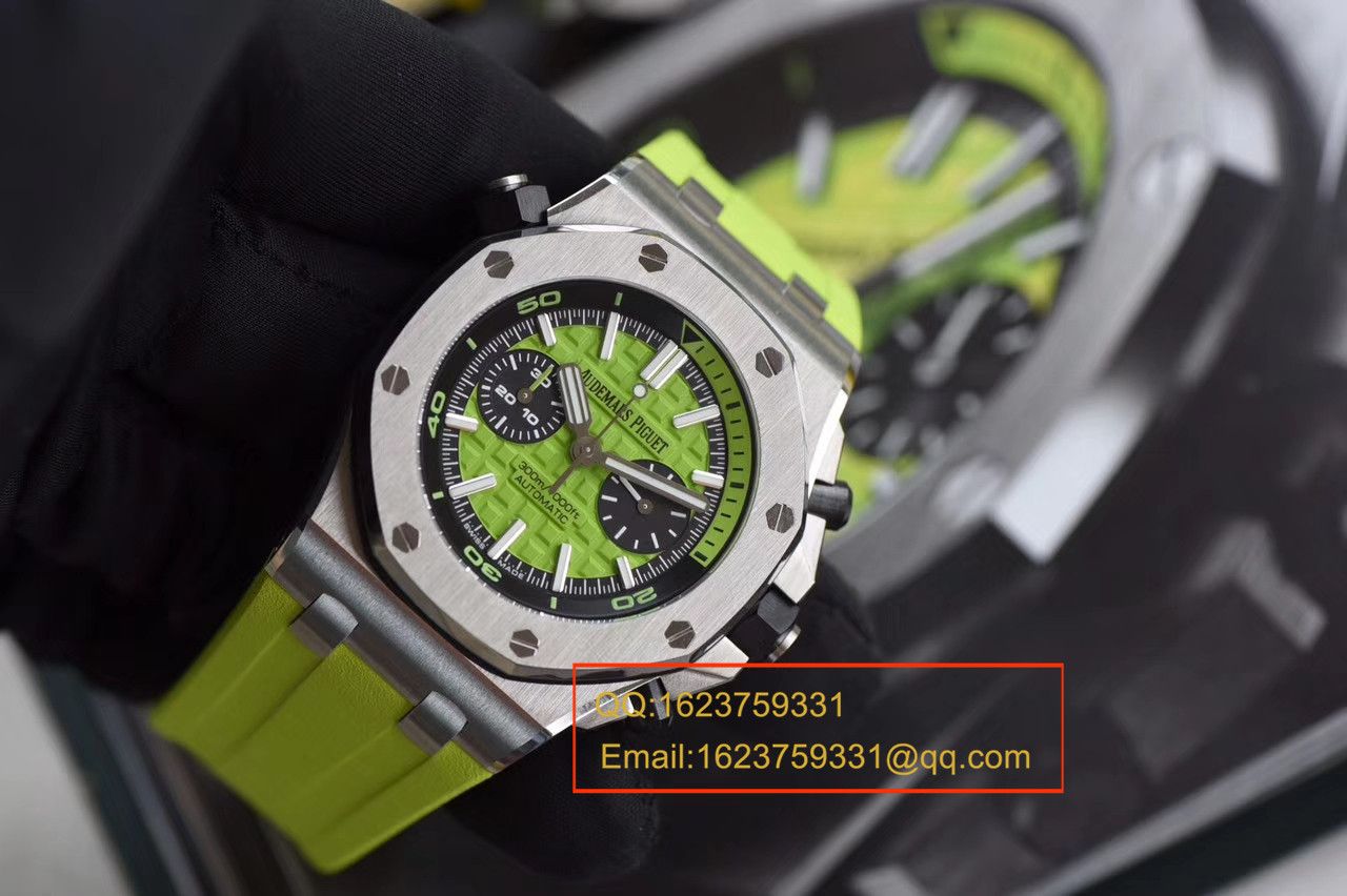 【JF Factory 一比一复刻高仿手表】Audemars Piguet  Royal Oak Offshore 系列26703ST.OO.A038CA.01《青苹果》男士机械手表 / AP026