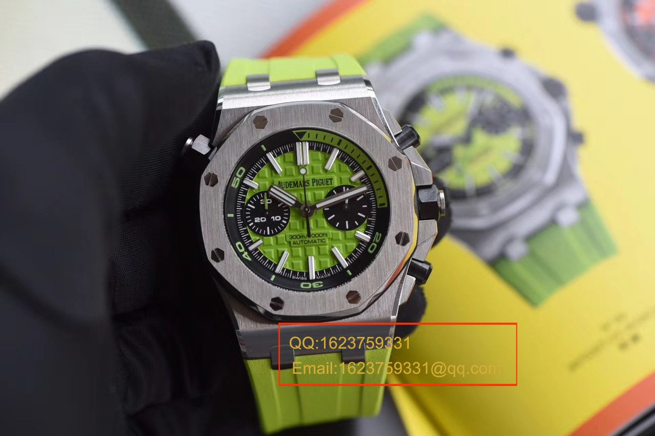 【JF Factory 一比一复刻高仿手表】Audemars Piguet  Royal Oak Offshore 系列26703ST.OO.A038CA.01《青苹果》男士机械手表 / AP026